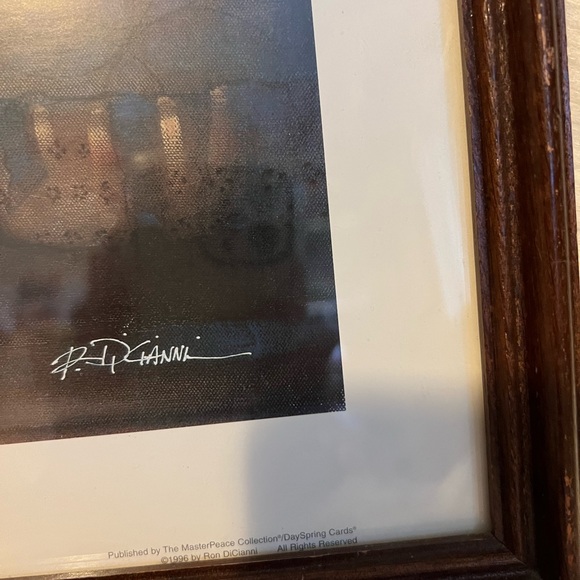 Angels unseen picture with frame 21 x 17 inches - Picture 3 of 3